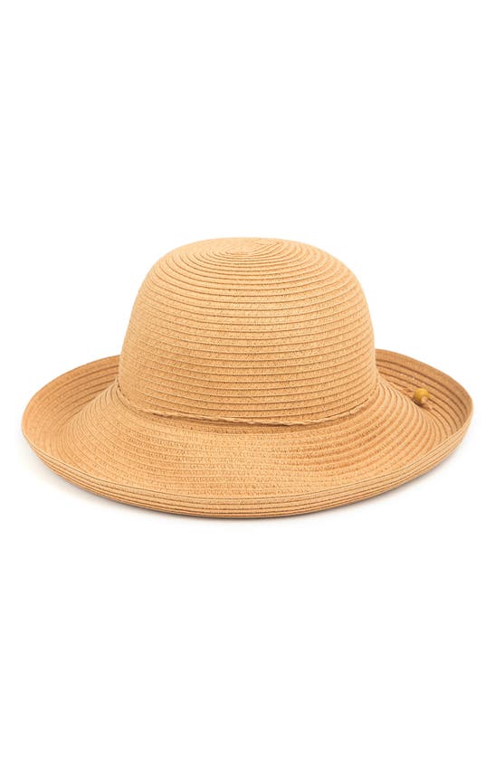 Vince Camuto Paper Braid Kettle Hat In Natural