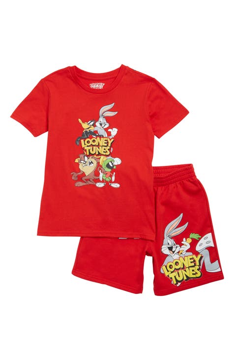 Kids' Looey Tunes Graphic T-Shirt & Shorts Set (Big Kid)T-Shirt & Shorts Set