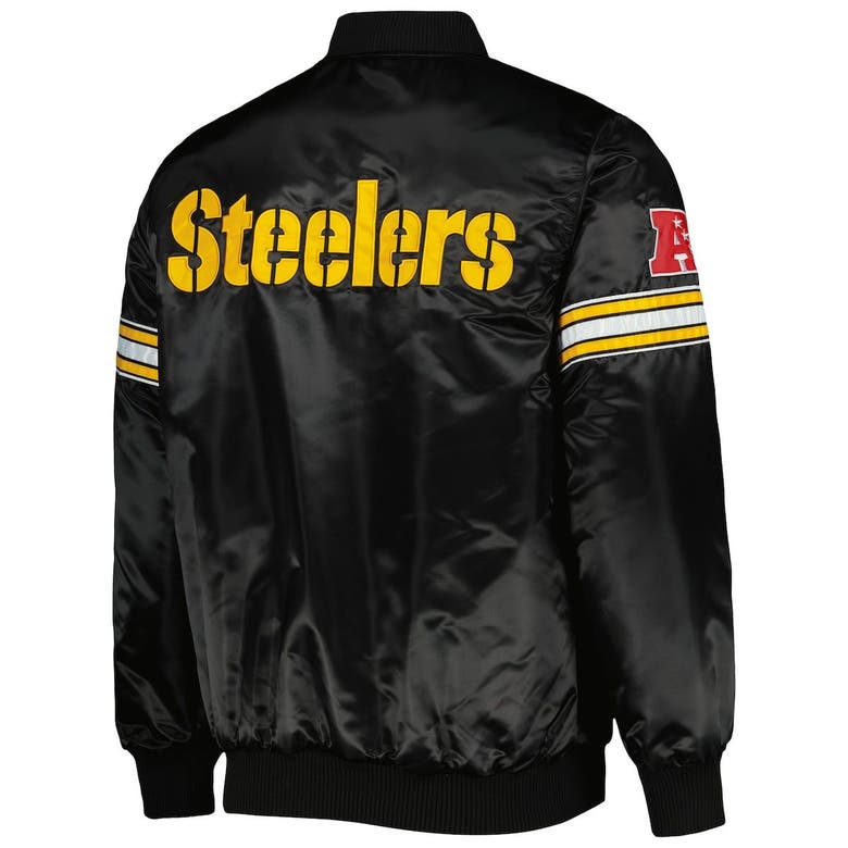 Pittsburgh Steelers Starter The Pick and Roll Full-Snap Jacket - Black