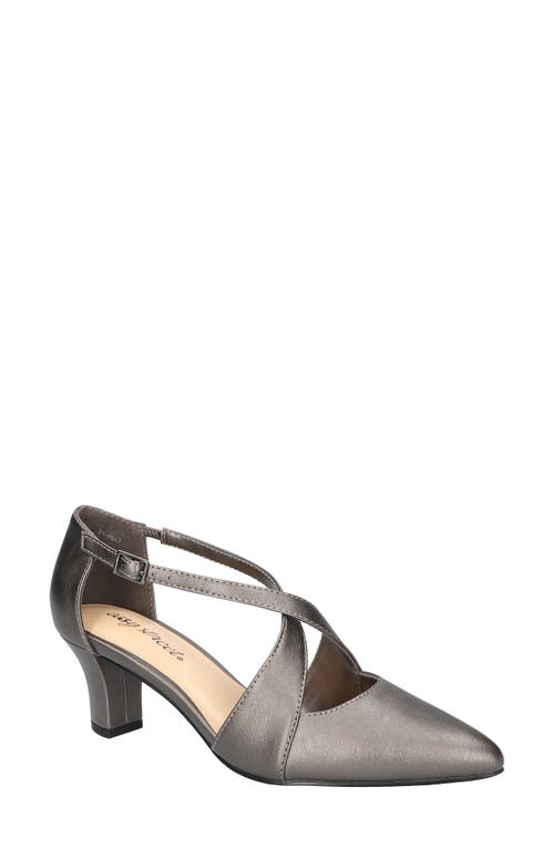 EASY STREET Elegance Pointed Toe Pump in Pewter 