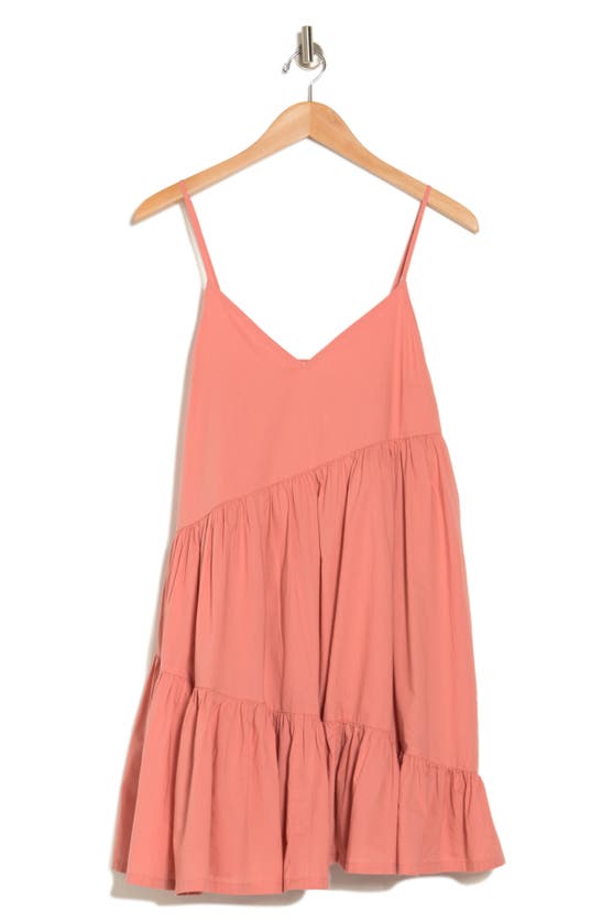 Melrose And Market Tiered Cotton Dress In Pink