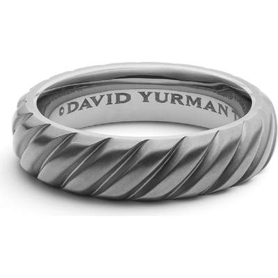 David Yurman Cable Band Ring In Titanium