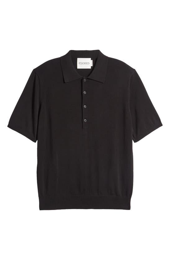 Shop Closed Relaxed Polo In Black