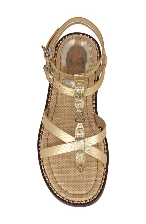 Sam Edelman Talya Sandal In Gold