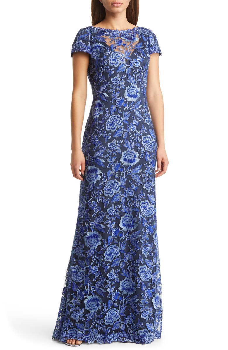 Tadashi Shoji Embroidered Lace Evening Gown | Nordstrom