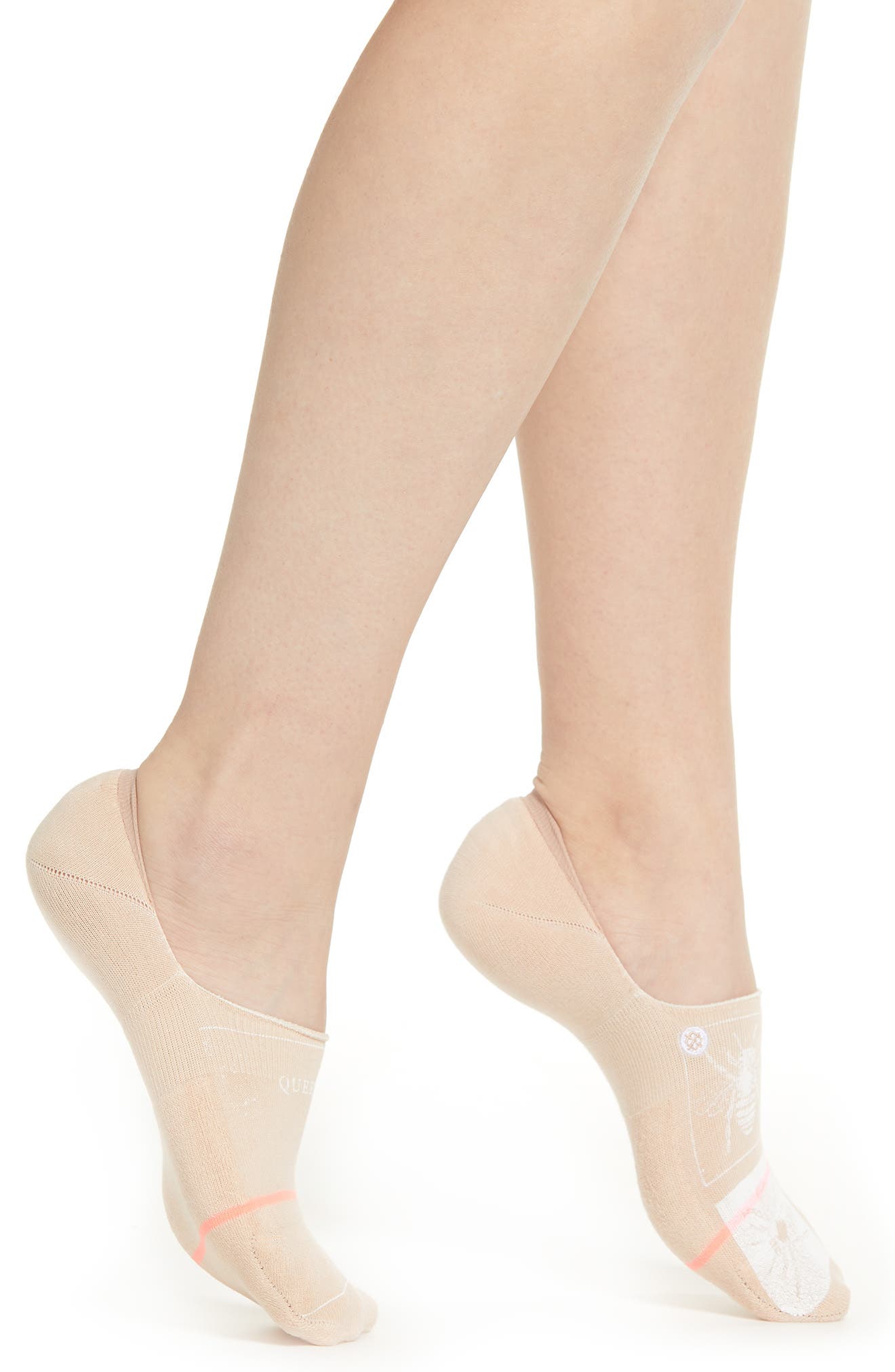 Stance Queen Bee No Show Socks in Natural