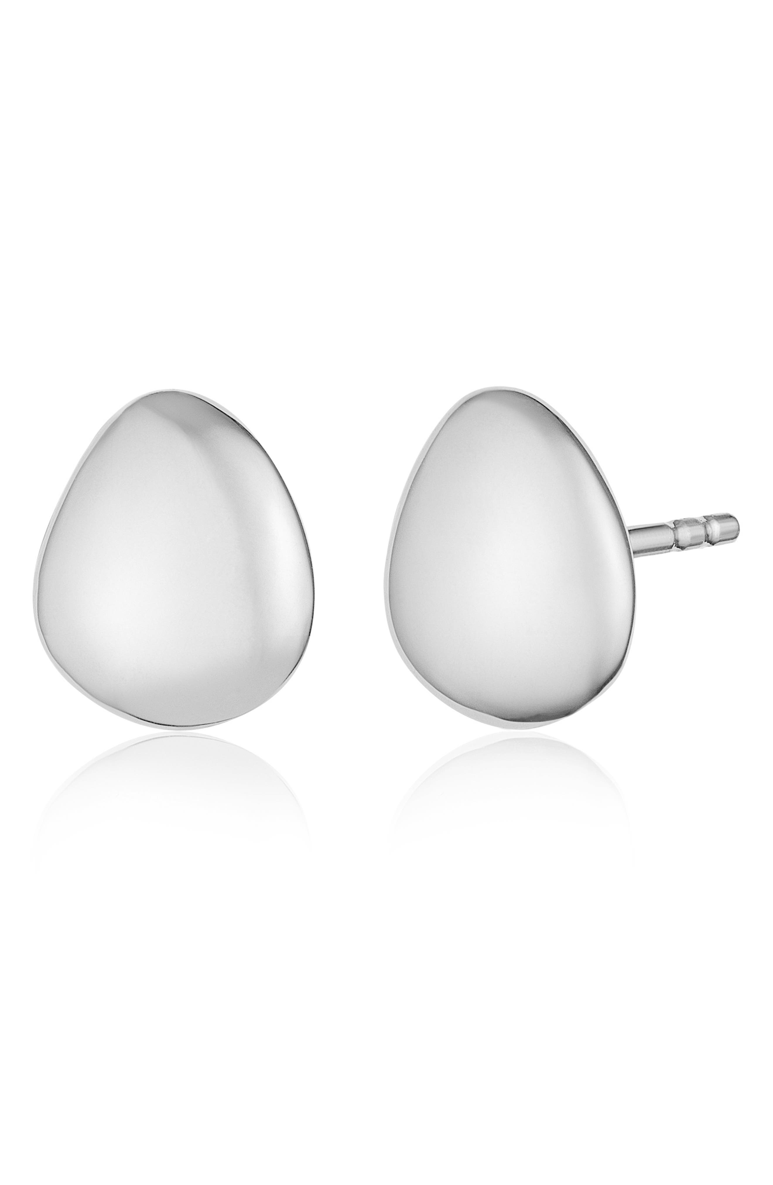 nura small pebble stud earrings