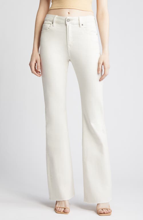 Sea Salt Clean Cut High Waist Flare Jeans in White