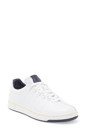 K-swiss Classic Gt Low Top Sneaker In White/navy/snow White