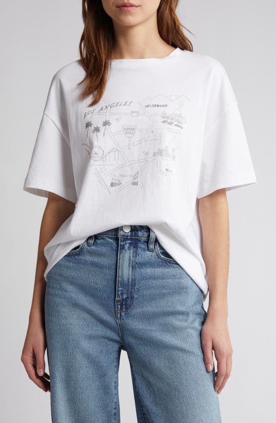 Shop Rag & Bone Mica City T-shirt In White