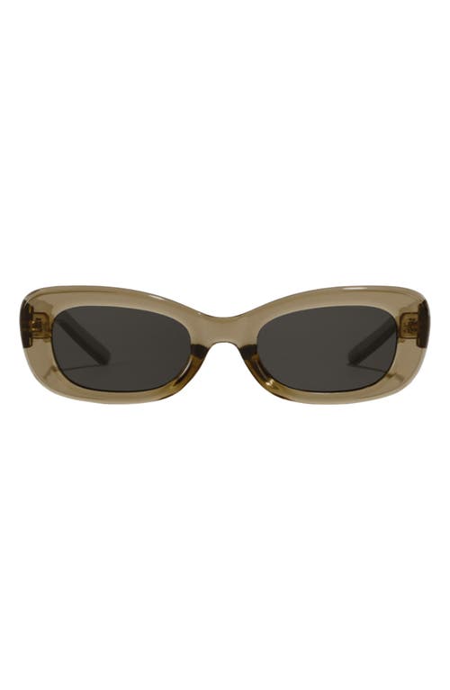 Fifth & Ninth Anya 51mm Rectangle Polarized Sunglasses in Olive Green at Nordstrom
