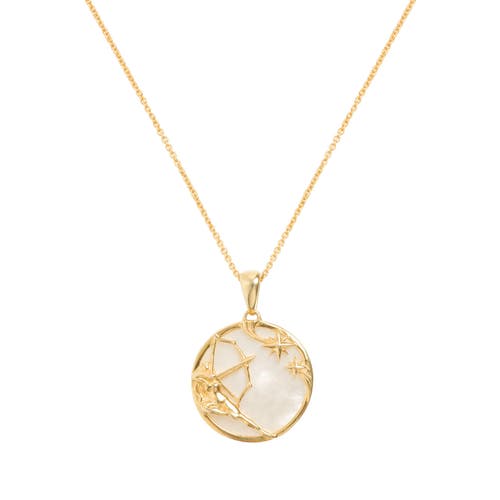 Freya Rose Zodiac Necklace In Sagittarius