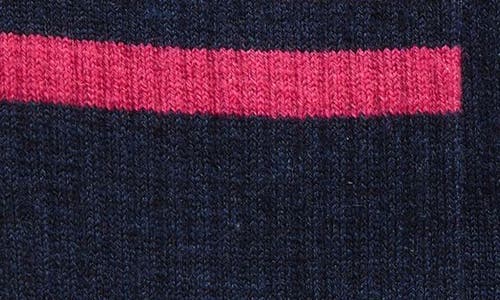 Shop Smartwool Hike Light Cushion Tube Crew Socks In Deep Navy-power Pink