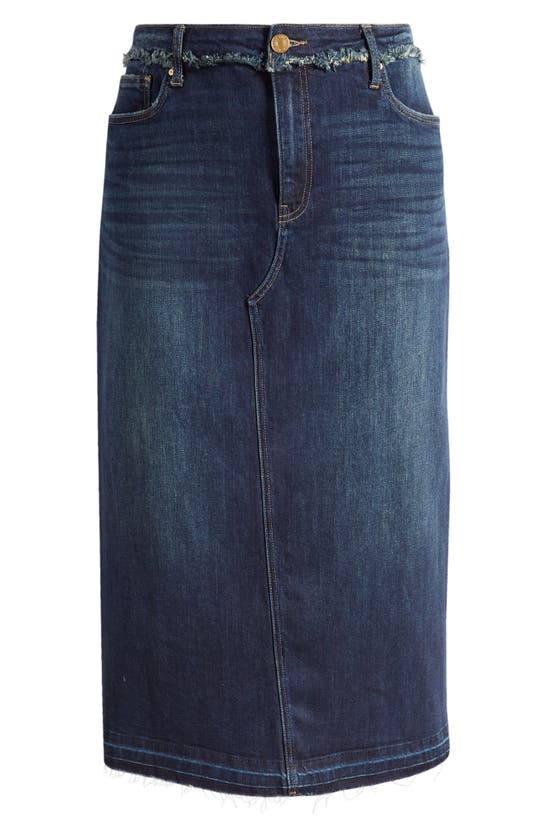 Shop Kut From The Kloth Kelly Fray Edge Denim Maxi Skirt In Recommend