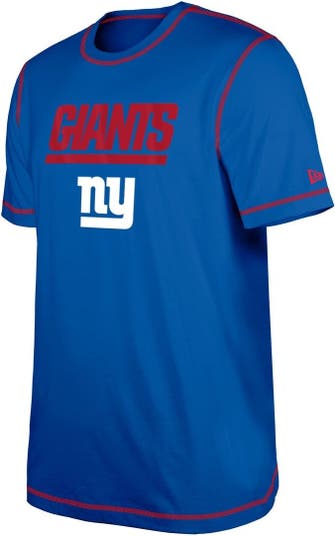 New Era Men's New Era Royal New York Giants Third Down Puff Print T-Shirt