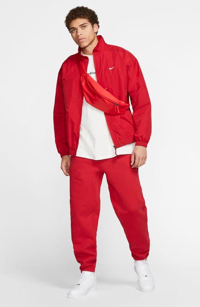 Nike Lab Collection Nylon Track Jacket In Gym Red