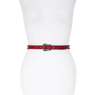 Rebecca Minkoff Whipstitch Leather Belt, Scarlett