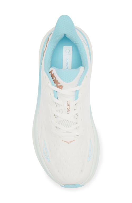 Shop Hoka Clifton 9 Running Shoe In Frost/rose Gold