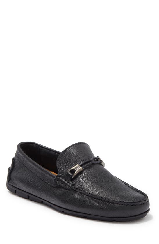 Giorgio Brutini Leighton Leather Bit Loafer In Black