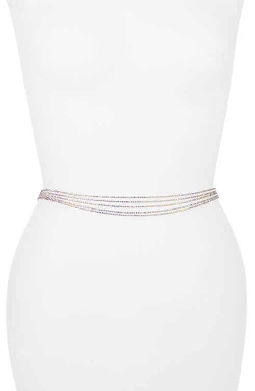 VIDAKUSH Mini Diamante Belly Chain Silver at Nordstrom,