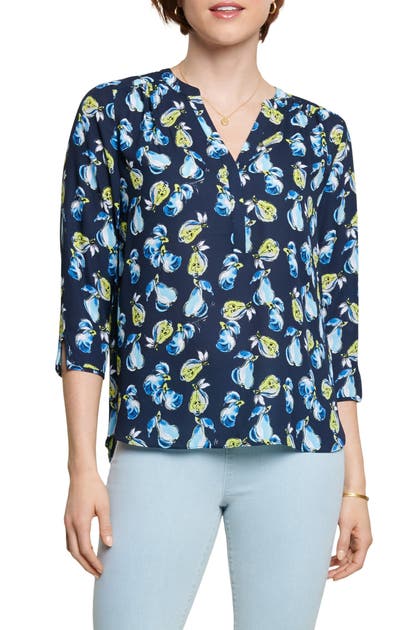 Curves 360 By Nydj Perfect Blouse In Pear Orchard