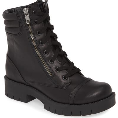 Mia Nelson Lace-Up Boot- Black