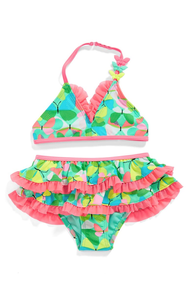 Hula Star 'Butterflies' Two-Piece Swimsuit (Toddler Girls & Little ...