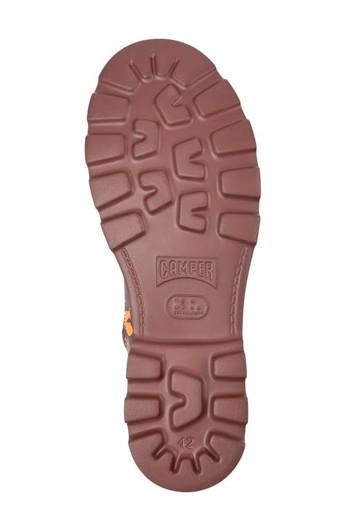 Camper Brutus Combat Boot In Brown/yellow