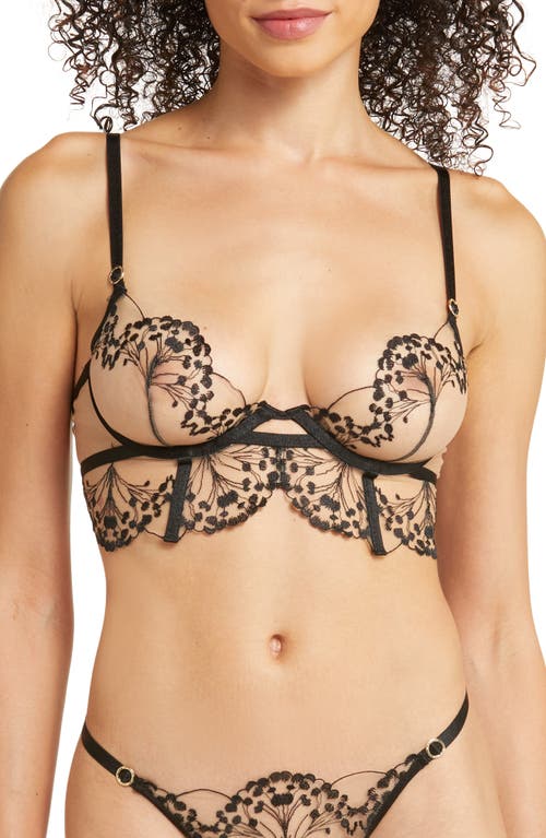 Bluebella Marisa Longline Underwire Bra /sheer at Nordstrom