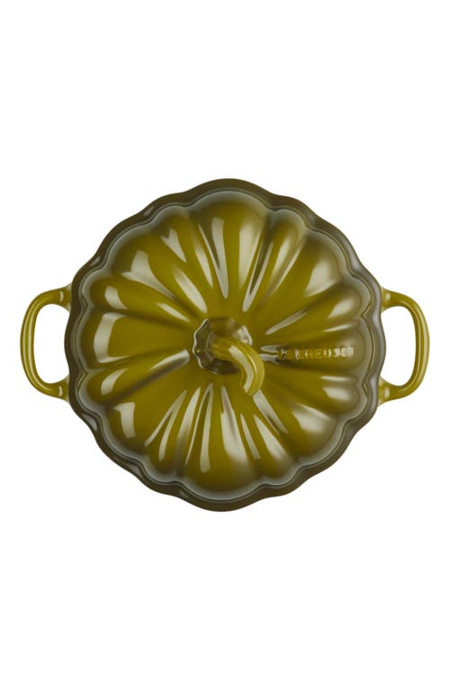 Le Creuset Figural Pumpkin Mini Baking Dish In Olive