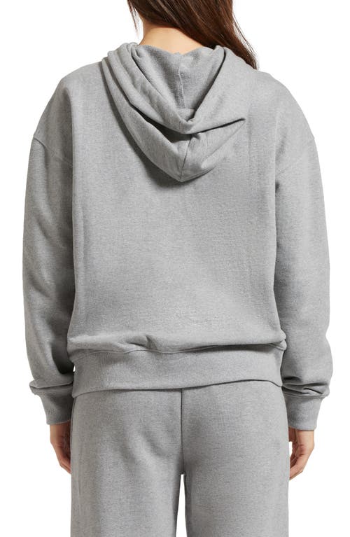 Shop Brixton Cotton French Terry Hoodie In Heather Grey