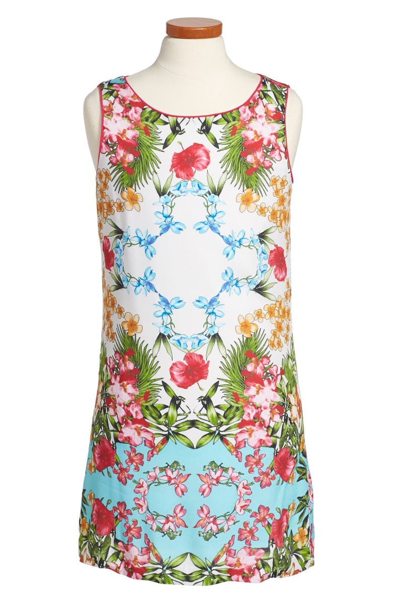 Maria Casero Floral Print Sleeveless Dress (Big Girls) | Nordstrom