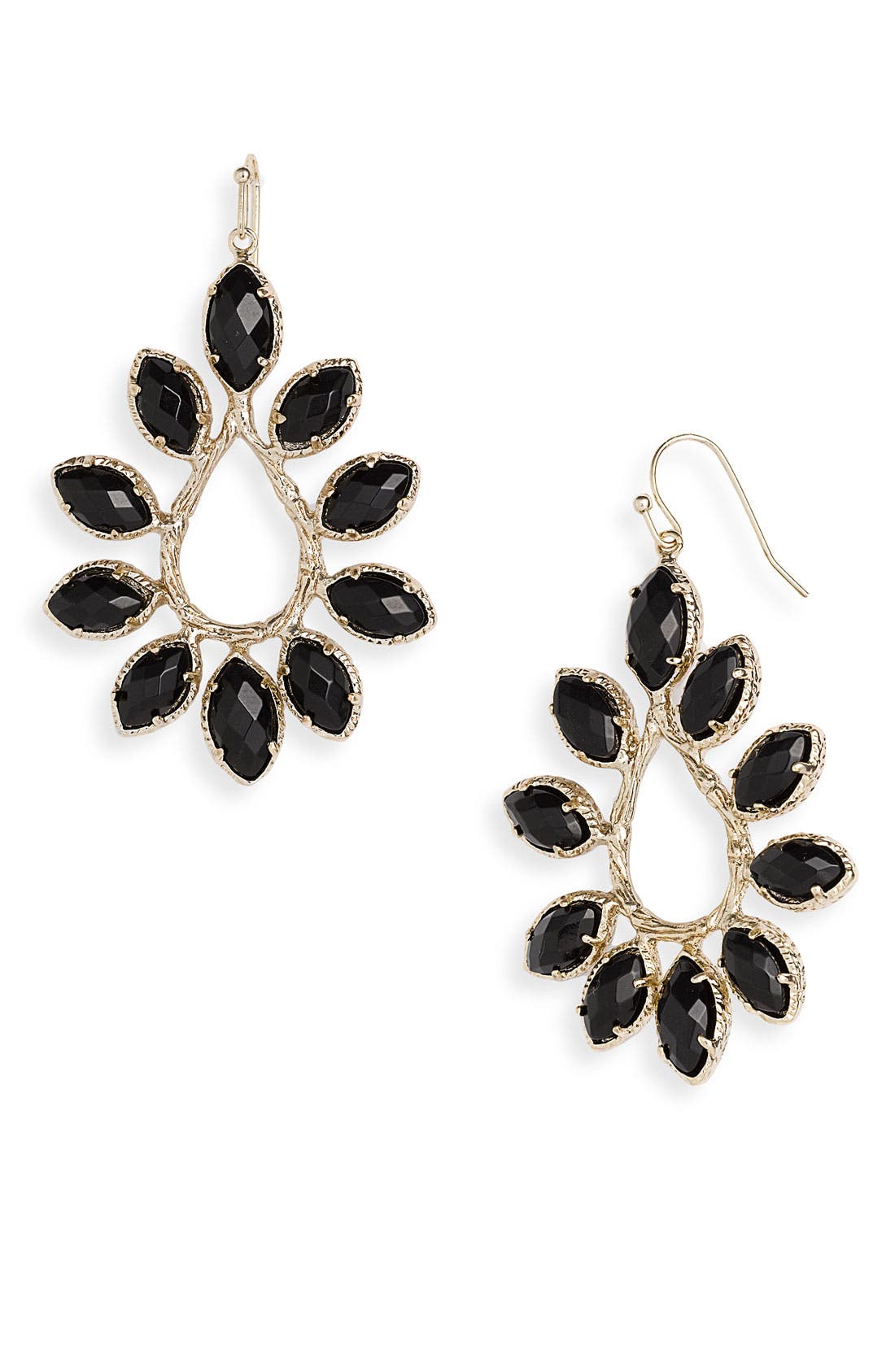 Kendra Scott 'Nyla' Large Teardrop Floral Earrings Nordstrom