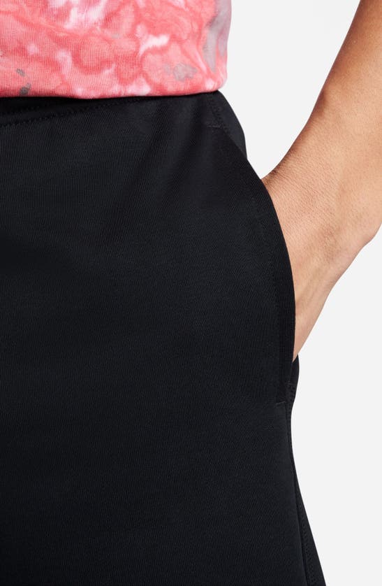 Nike Men's Club French Terry Flow Shorts In Black/ Black/ White