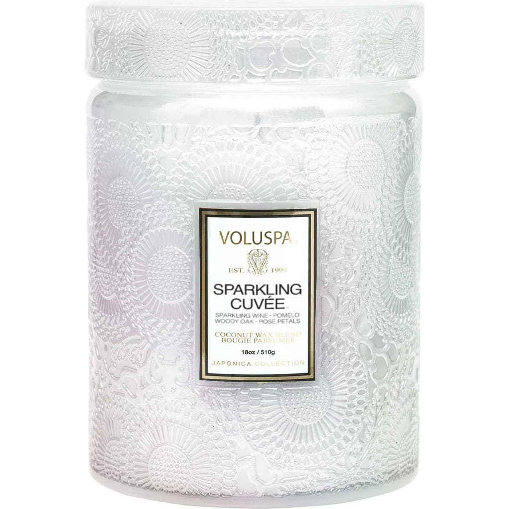 Voluspa Mini Sparkling Cuvee Glass Jar Candle 5.5 oz / 156 G 1-wick Candle In Sparkling Cuvee
