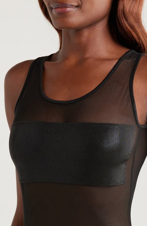 NORMA KAMALI NORMA KAMALI DASH DASH MESH INSET ONE-PIECE SWIMSUIT 
