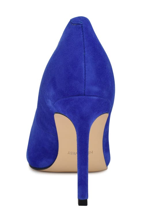 Shop Nine West Oraye Pump In Med Blue