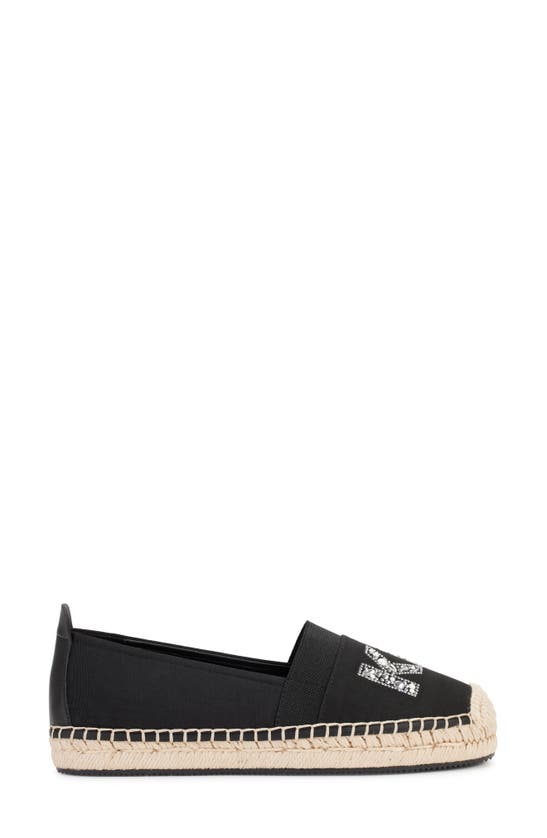 Karl Lagerfeld Manika Espadrille Loafer In Black