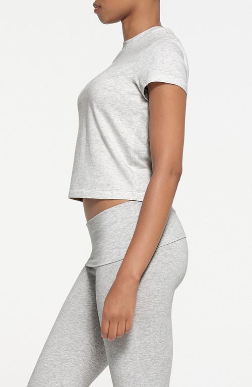 Skims Relaxed Tees T-shirt In Light Heather Grey