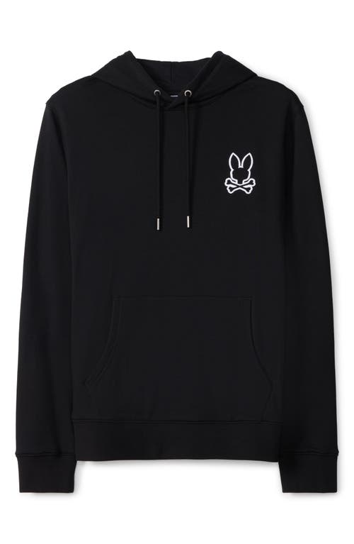 Shop Psycho Bunny Hamilton Logo Fleece Hoodie In Black