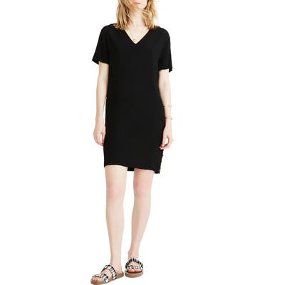 Madewell Side Button Easy Dress, Black