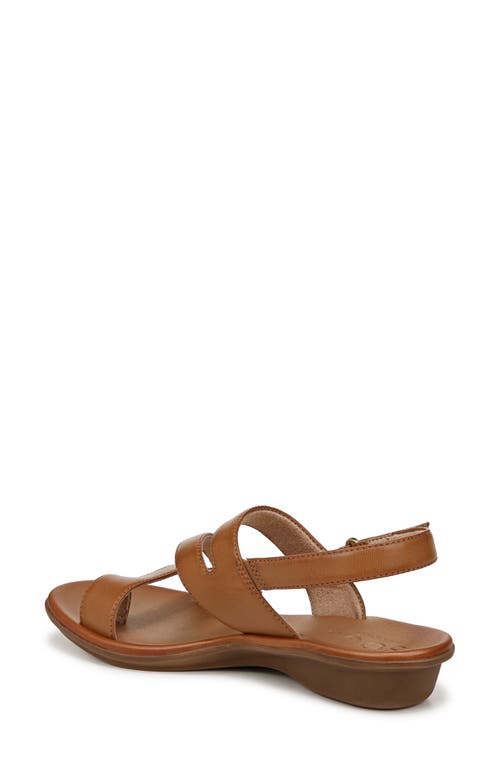 Soul Naturalizer Shakina Toe Loop Slingback Sandals In English Tea Brown Faux Leather