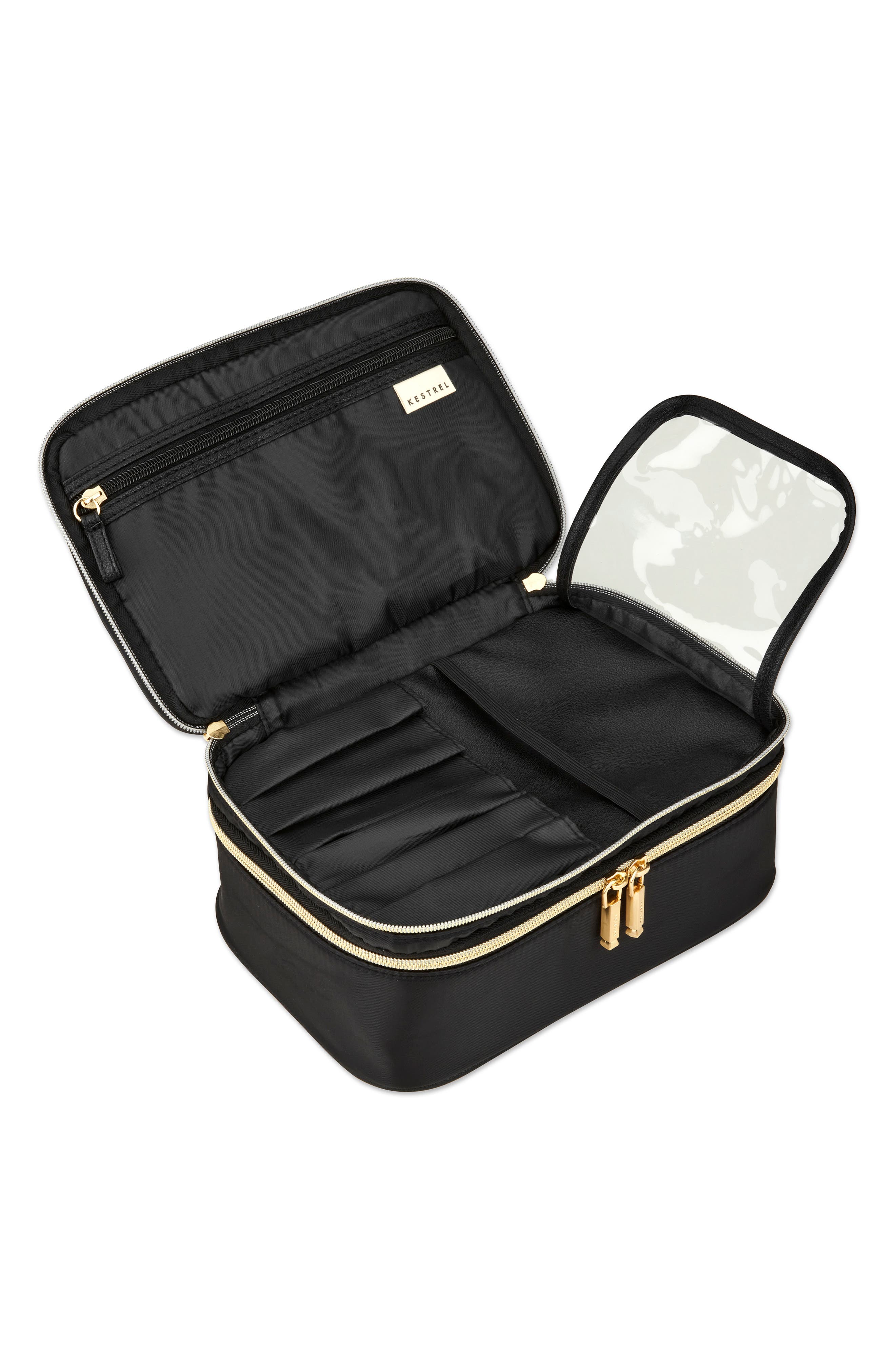 KESTREL Double Zip Train Case Black Nordstromrack