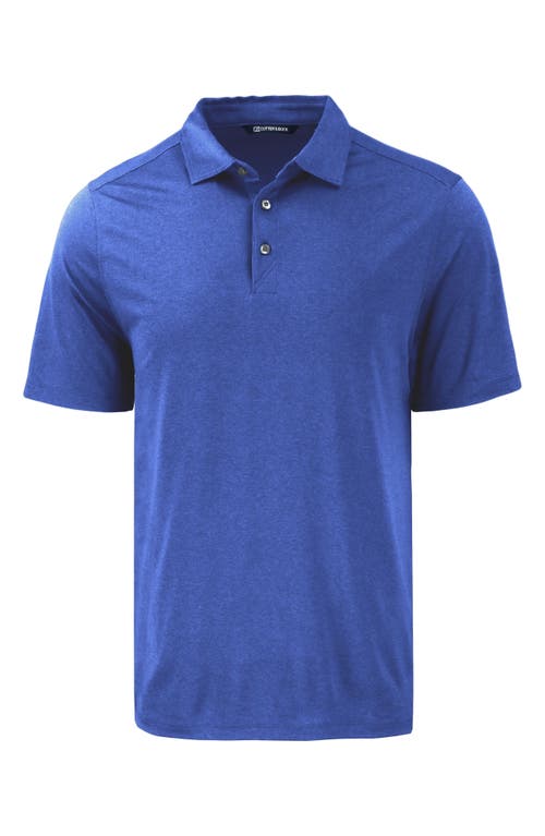 Shop Cutter & Buck Comfort Performance Jersey Polo In Tour Blue