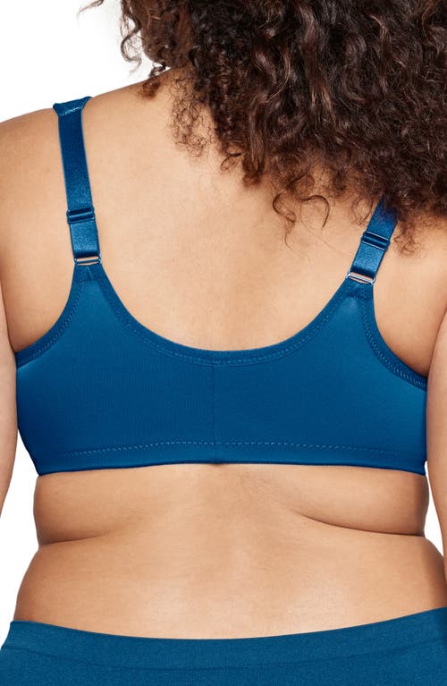 Glamorise Women's Full Figure Plus Size Wonderwire Front Close Bra 1245 In Dark Denim
