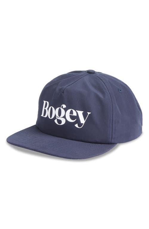 Shop Bogey Boys Bogey Snapback Baseball Cap In Midnight