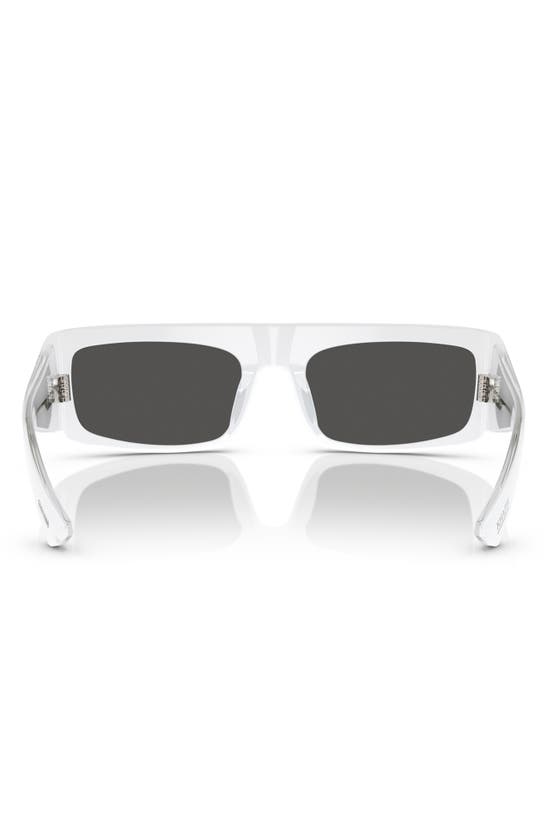 Shop Oliver Peoples X Khaite 1979c 56mm Rectangular Sunglasses In White