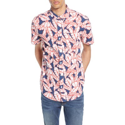 The Rail Print Woven Shirt, Blue