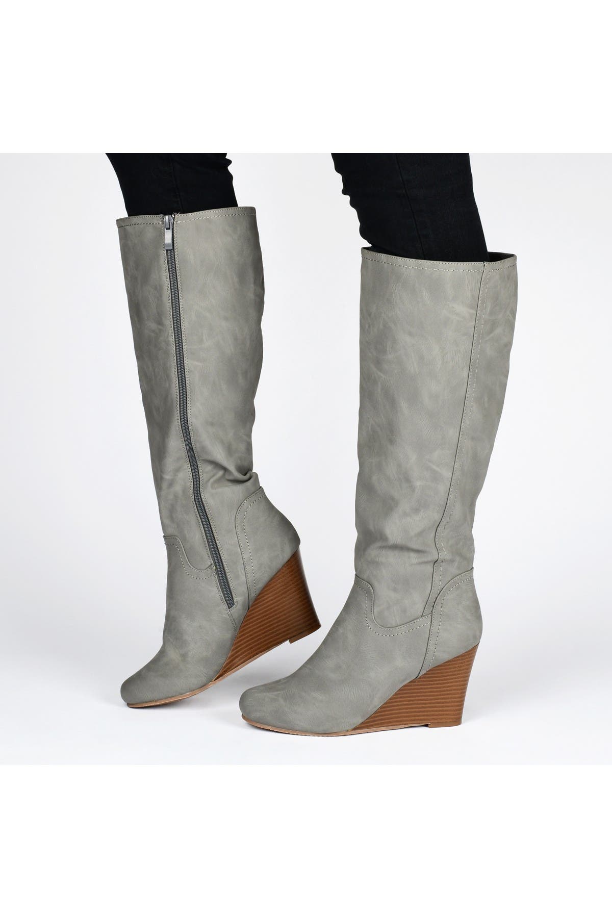 journee collection langly wedge boot