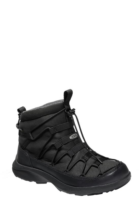 Shop Keen Uneek Snk Waterproof Chukka Boot In Black/ Black